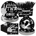 168Pc Rock & Roll Bad Two The Bone Birthday Party Supplies Set - For 24 Guests - Variation of This Listing