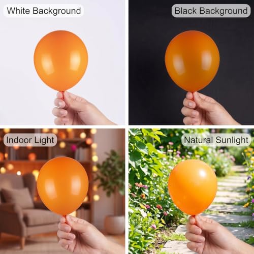 Mini Matte Orange Balloons - 100pcs 5 Inch Latex Party Decor - Orange