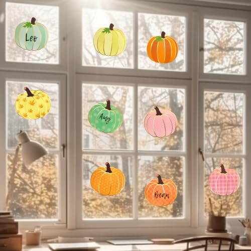 Gold Foil Pumpkin Cutouts for Fall & Thanksgiving Decor - 54 Pieces