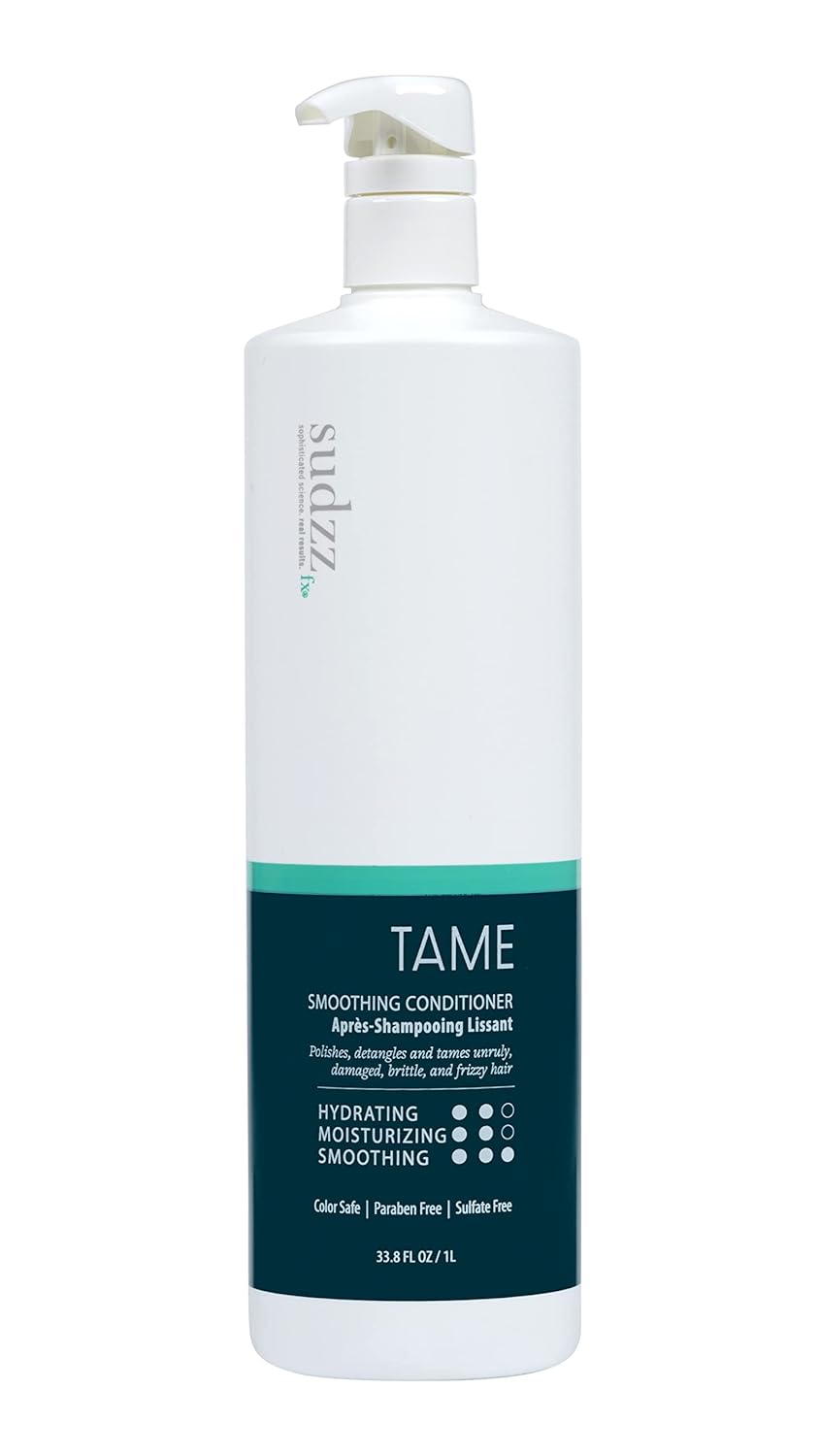 SUDZZFX TAME Smoothing Conditioner - Hydrating Hair Treatment for Frizz Control | 33.8 fl oz