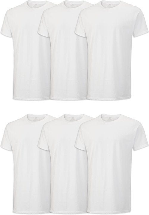 Fruit of The Loom Men's Crew Tee Undershirts - Moisture-Wicking & Tag-Free | Big & Tall Options Available