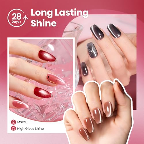 Beetles Cat Eye Gel Nail Polish Set - Porcelain Glow Variation 0-0-0