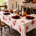 Halloween Bloody Tablecloth 84.6 x 108.3 Inch Spooky Horror Decor Cover