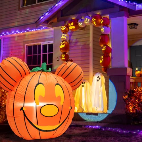 Gumwaqu Halloween Inflatable Pumpkin Yard Decoration - Mouse Theme, 39.5 Inch, Gift Box Included