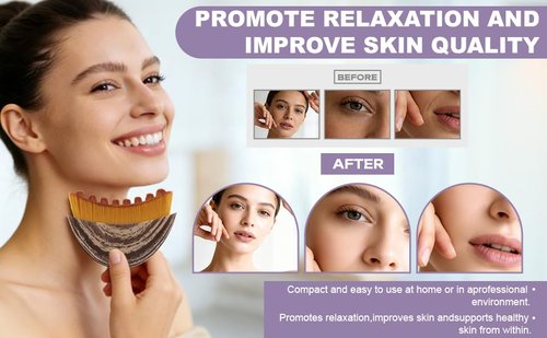 2pcs New Lymph Contour Facial Brush, Facial Lymphatic Drainage Massager, for improving Skin Luster, Facial Dryness Brush, can Relieve Fatigue, Enhance Temperament and Shape the face