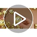 Gold Christmas Ball Garland Set - 2 Pieces, 9 ft Long Festive Decor