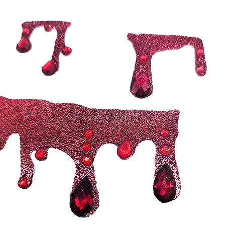 Vampire Face Jewels - Halloween Costume Face Gems & Rhinestone Stickers