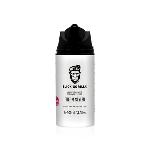 Slick Gorilla Hair Styling Cream - Light Flexible Hold | Smooth Frizz Control | 3.38 fl oz (100ml)