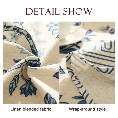 Bilin Gaier Suqing A Designer Linen Square Tablecloth 67x67 Inches