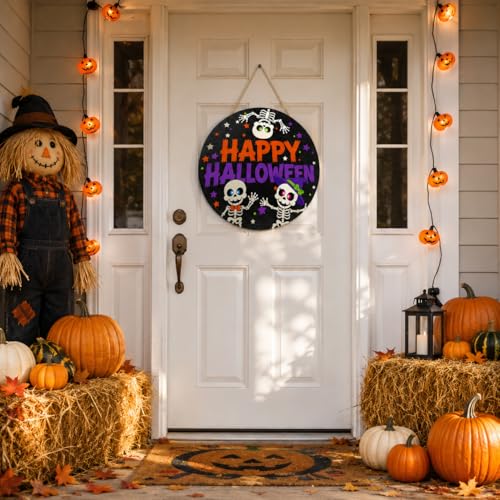 Halloween Door Decorations - Black Cutout Halloween Decor for Door - Festive & Fun