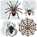 Halloween Spider Silicone Mold Set of 4 Spider Web & Spider Shapes - C