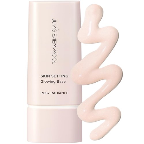 JUNG SAEM MOOL Skin Setting Glowing Base 1.35 Fl Oz, Hydrating Primer with Fine Pearls for Radiant Glow, Pore-Smoothing Pink Flower Complex, Makeup Base for Dry and Combination Skin, Korean Makeup