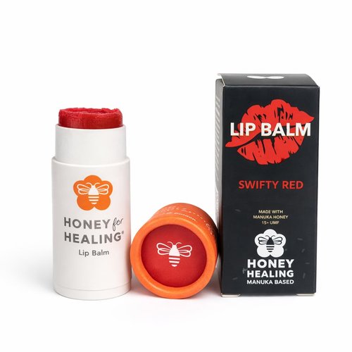 Manuka Honey Lip Balm 15+ UMF - Ultra-Hydrating Beeswax & Coconut Oil Formula | Eco-Friendly Tube | 0.25 oz / 7 g