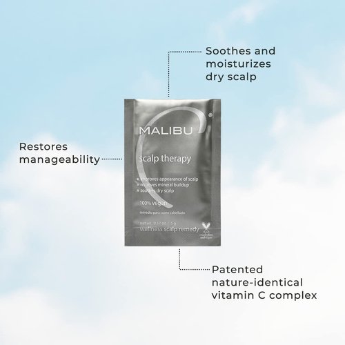 Malibu C Scalp Therapy – Nourishing Dry Scalp Treatment with Vitamin C & Zinc Gluconate | Restores Moisture & Manageability