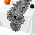 Black Lace Spider Web Table Runner 18 x 72 Inches Halloween Decor - Variation of THIS listing