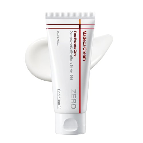 CENTELLIAN 24 Madeca Cream Time Reverse Zero 80ml(2.70 fl oz) - Lightweight Anti-Aging Moisturizer with Blue Active TECA, Cooling Cica, Firming, Deep Hydration, Barrier Repair, Sensitive, Oily Skin