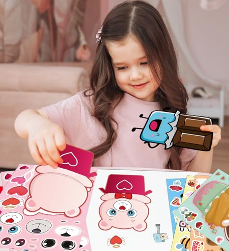 Valentine's Day Kids Stickers - Classroom & Craft Gift Set - 24 Sheets - Valentines Variation