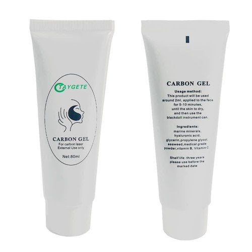 80ML Carbon Peel Cream Gel for Skin Rejuvenation Black Doll,Facial Skin Deep Cleaning with Carbon Gel Nano Activated Carbon for Laser (1pc)