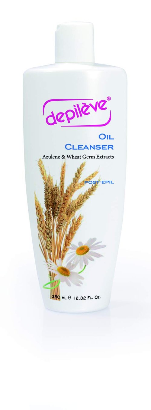 Depileve Oil Cleanser - Water-Soluble Cleansing and Treatment Oil Wax Residue When Removed After Hair Removal, 350 ml