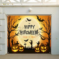 7x8ft Halloween Garage Door Cover Decorations Haunted House Backdrop Banner