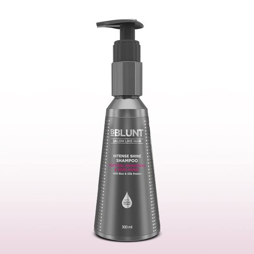 BBLUNT Intense Shine Shampoo - Enriched with Shine Tonic & Silk Protein for Soft, Shiny Hair | 10.14 Fl Oz (300ml)