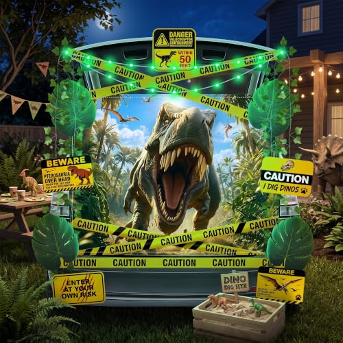 Halloween Dinosaur Car Decoration Kit for SUV Trunk or Treat