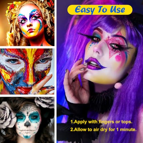 Kids Face Body Paint Set - 4 Colors Water-Based Face Painting Kit, 6.76 Oz