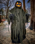 6 Ft Night Terror Animatronic Halloween Decor with LED Eyes & Head Motion