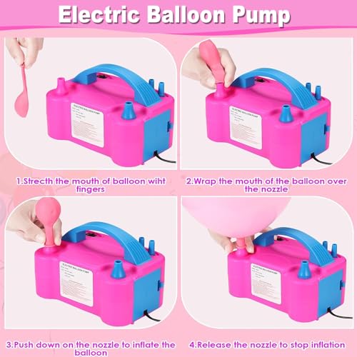 Balloon Arch Kit with Electric Pump, 9Ft Tall & 10Ft Wide Party Decoration Set