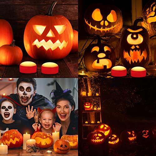 6-Pack LED Pumpkin Lights Halloween Jack-O'-Lantern Decoration with Remote & Manual Control