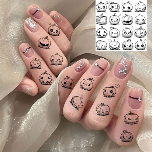 Finger Halloween Temporary Tattoos Set - 19 Sheets 300+ Designs for Kids & Adults