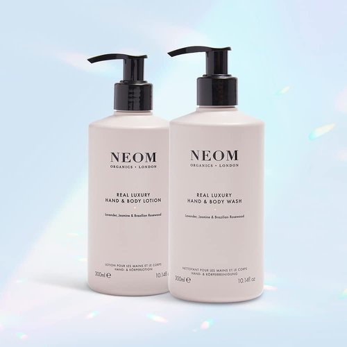 Neom – Luxury Hand & Body Wash | Lavender, Jasmine & Sandalwood | Gently Cleanses & Softens, 300ml