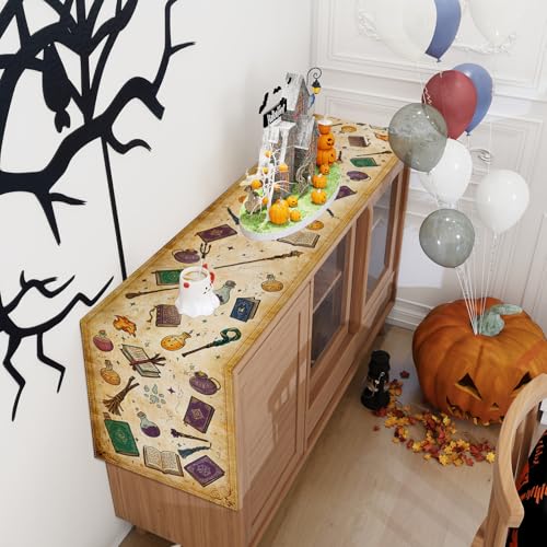 Halloween Table Runner 13x60 Inch - Spooky Kitchen & Dining Decor