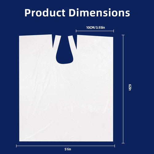 100 PCS 62X51 Inch Disposable Barbershop Capes,Disposable Hair Salon Capes, Clear Plastic Hair Dye Cape for Barbershop Hair Dye Washing