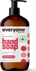 Everyone Liquid Hand Soap - Ruby Grapefruit, Plant-Based Cleanser, 12.75 Fl Oz