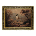 Halloween Ghost Wall Art Canvas Poster Broom Ghost Variation 15.7x23.6 inches