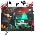 Halloween Card Skull 3D Popup Light Music Halloween Greeting Card - Spooky Scene