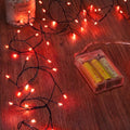 Minetom Fairy String Lights Battery Operated - Orange 5ft 60 LED Twinkle Lights