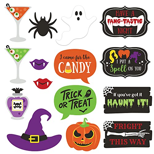Halloween Photo Booth Props Set of 30 - Fully Assembled Party Decorations - Variation of THIS listing