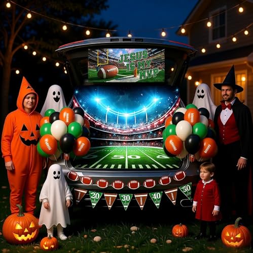 Football Trunk or Treat Car Decorations - Religious Holiday Party Supplies
