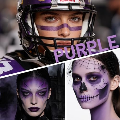 Purple Oil-Based Face & Body Paint Stick - Lavender Violet, Long-Lasting, Vegan, Easy Application
