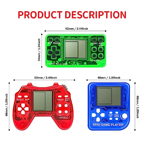 Video Game Keychain Set - 18 Retro Gaming Favors for Kids & Teens