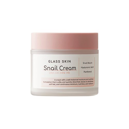 DEARBOO Glass Skin Snail Cream, 80mL – Lightweight Hydrating Facial Moisturizer with Snail Mucin for a Smooth, Radiant-Looking Complexion