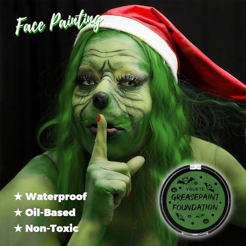 Green Oil-Based Face & Body Painting Foundation for Halloween SFX