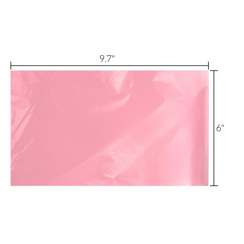 ZOOFOX 500 Pieces Wash Bottle Bags, Disposable Tattoo Bottles Bags, Pink Odorless Squeeze Bottle Covers for Tattoo Supplies Accessories
