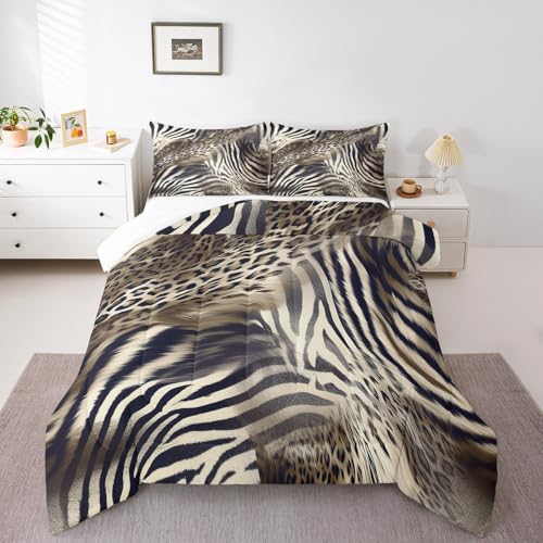 Full Size Leopard Comforter Set for Kids & Adults Multi 12 - Cozy Bedding