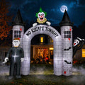 10FT Halloween Inflatable Archway with Built-in LEDs - Outdoor Decorations, Spooky Yard Display, Easy Setup, Weather-Resistant, Includes Stakes & Ropes
