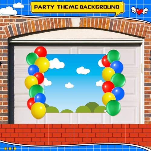 Halloween Car Decoration Kit Video Game Theme Trunk or Treat Party Supplies - 27 pcs