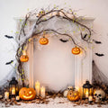 Artificial Tree Branches Set - 2 Pcs 106-118 Inch Long Flexible Vines for Halloween Decor