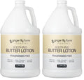 Ginger Lily Farms Club & Fitness Soothing Butter Lotion for Dry Skin, 100% Vegan & Cruelty-Free, Fragrance Free, 1 Gallon (128 fl oz) Refill (Pack of 2)